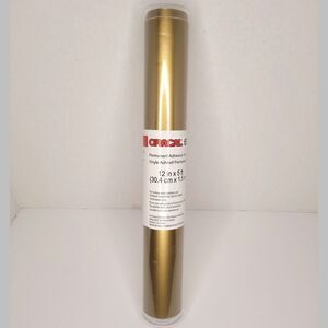 Oracal 651 Permanent Gold Adhesive Vinyl Craft Roll 12x5